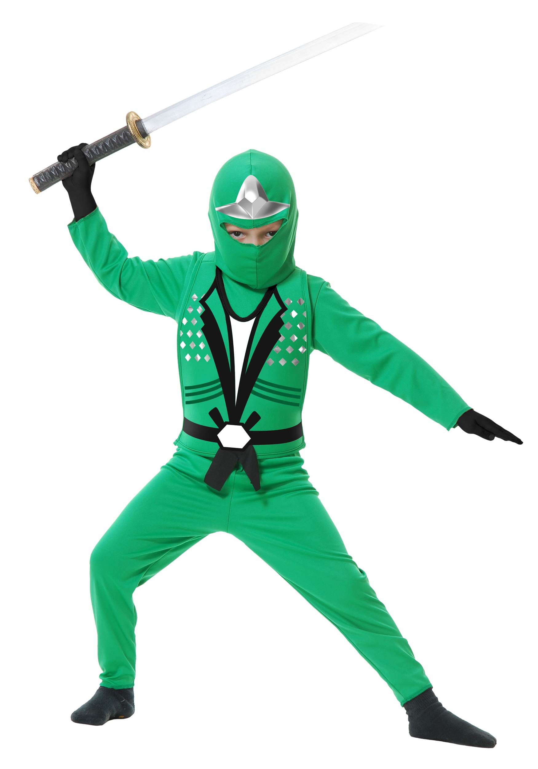Child Ninja Avengers Series II Green Costume | Ninja Costumes