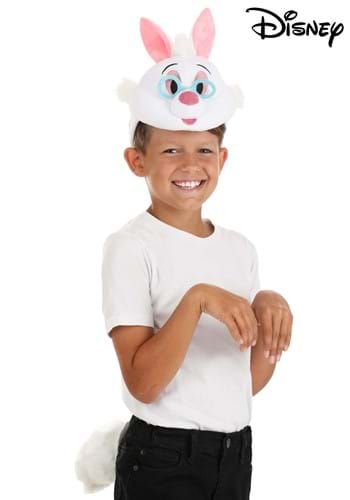 Disney White Rabbit Plush Headband &amp; Tail Kit