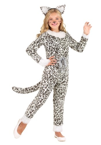 Girl&#39;s Snow Leopard Costume