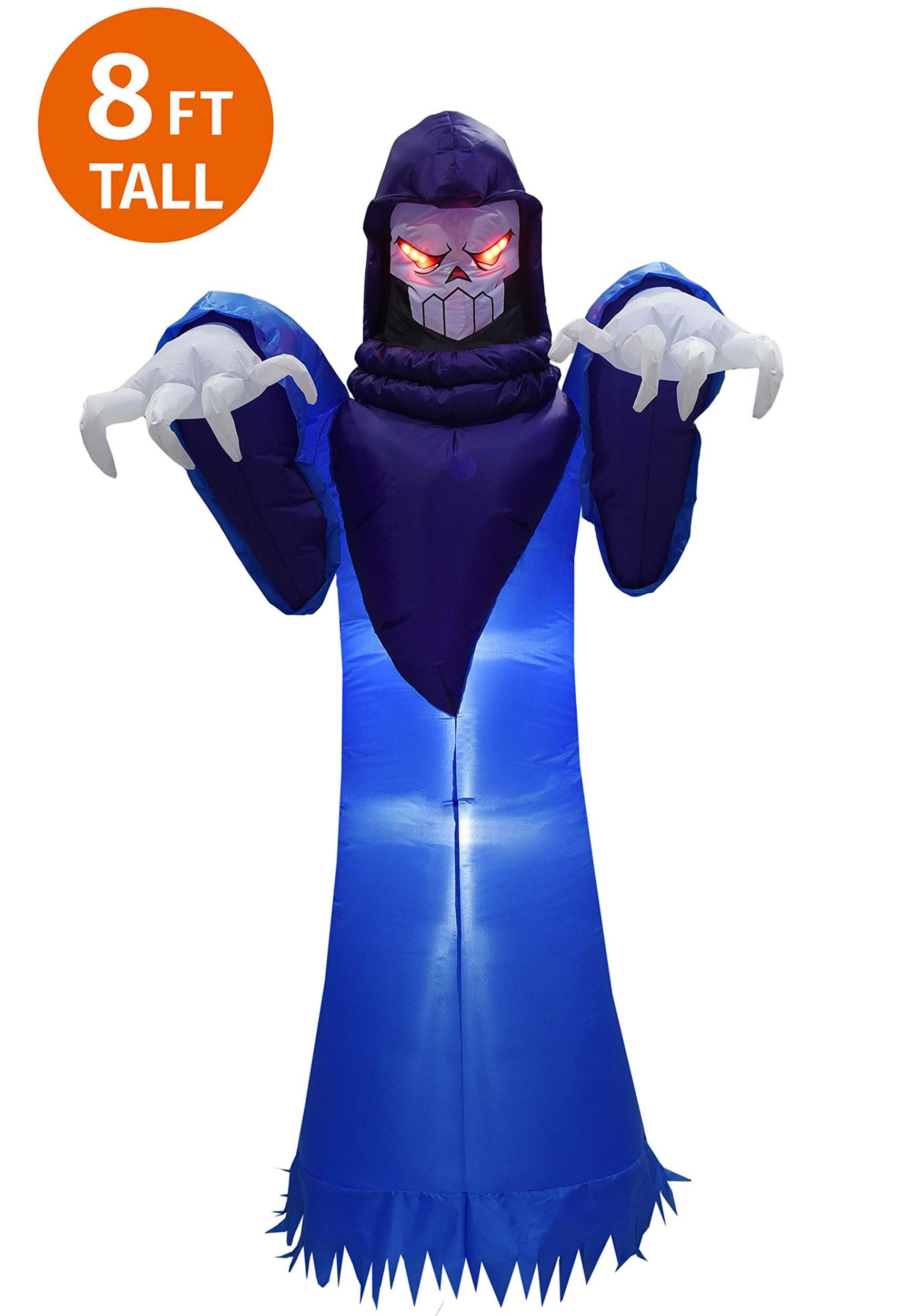 Inflatable 8 Foot Spooky Warlock Halloween Prop | Halloween Inflatables