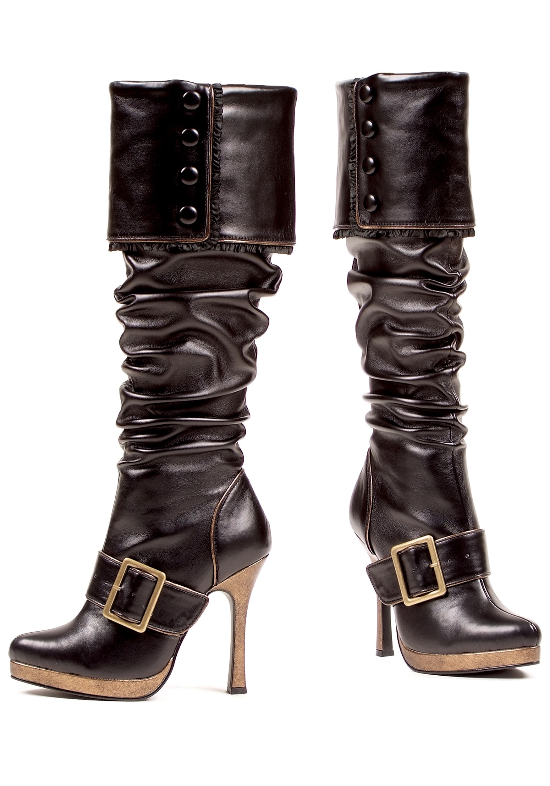 Women's Sexy Buckle Pirate Boots