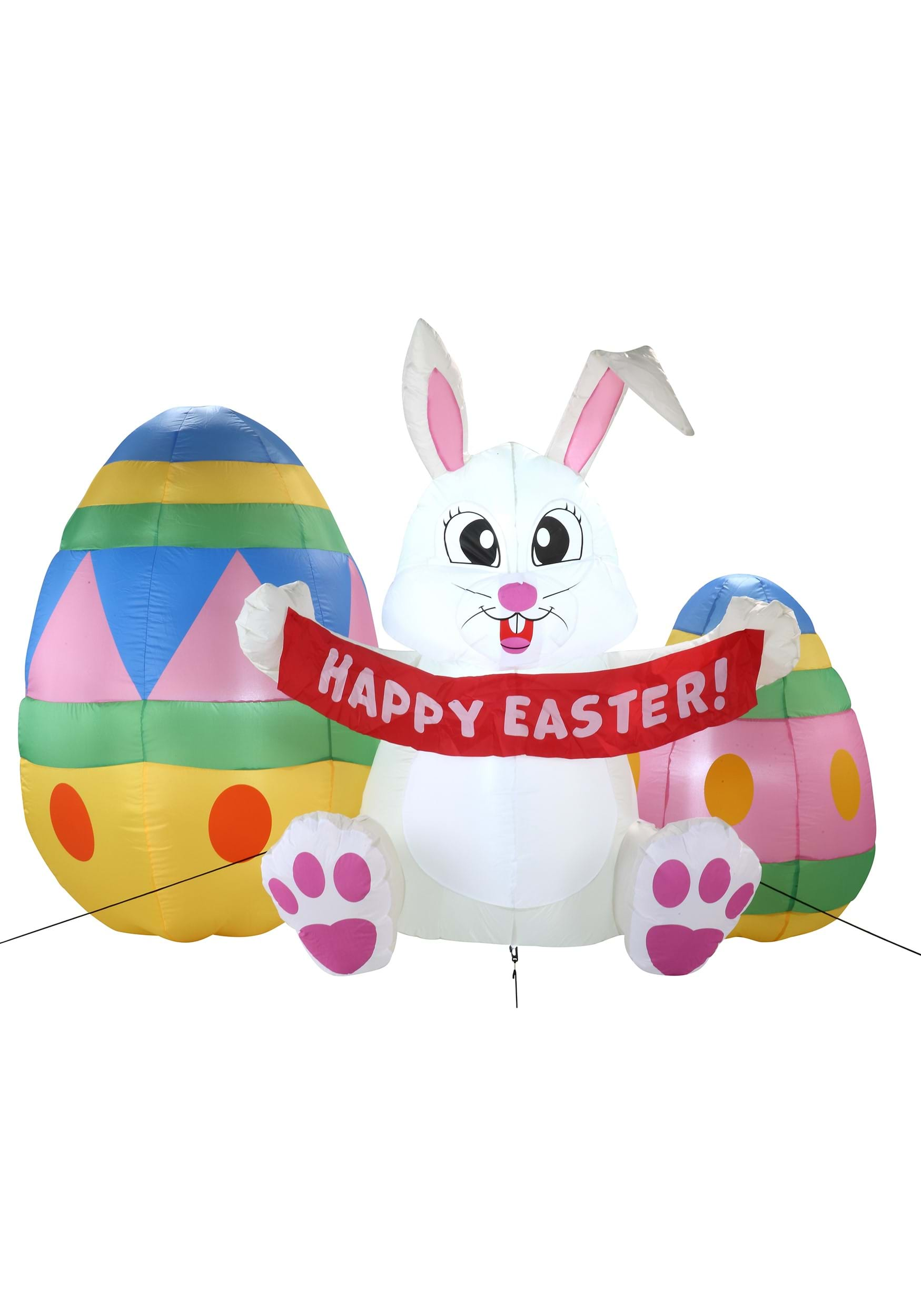 6FT Happy Easter Bunny Inflatable Prop Decoration | Easter Decorations