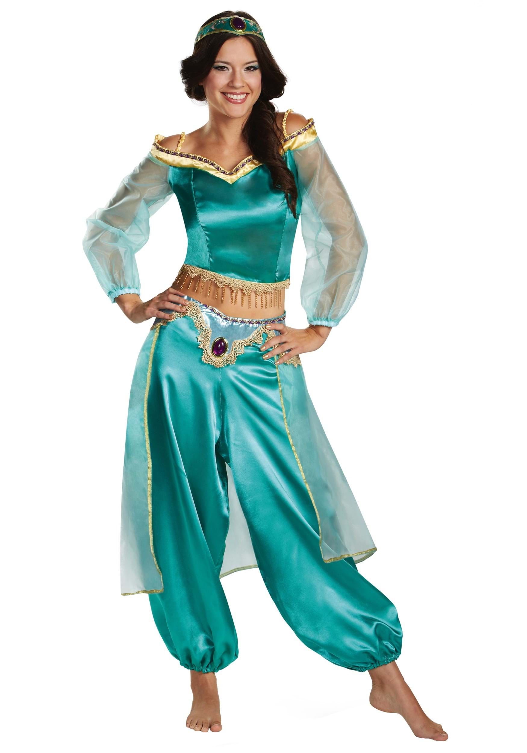 Women's Aladdin Animated Jasmine Prestige Costume | Disney