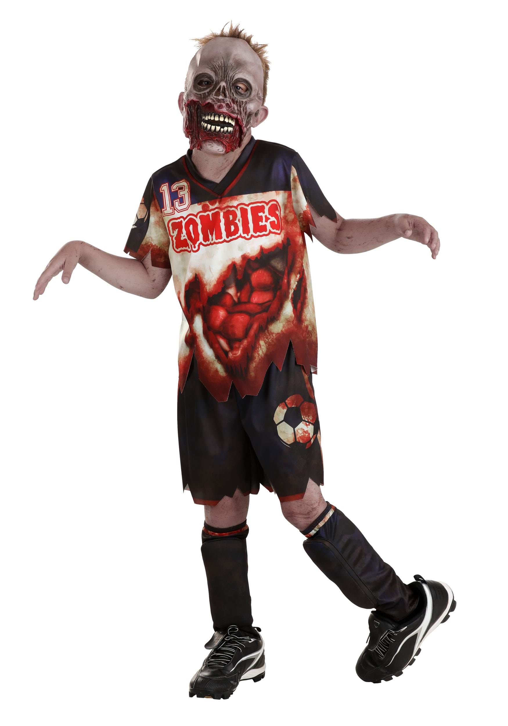 Zombie Soccer Player Kid