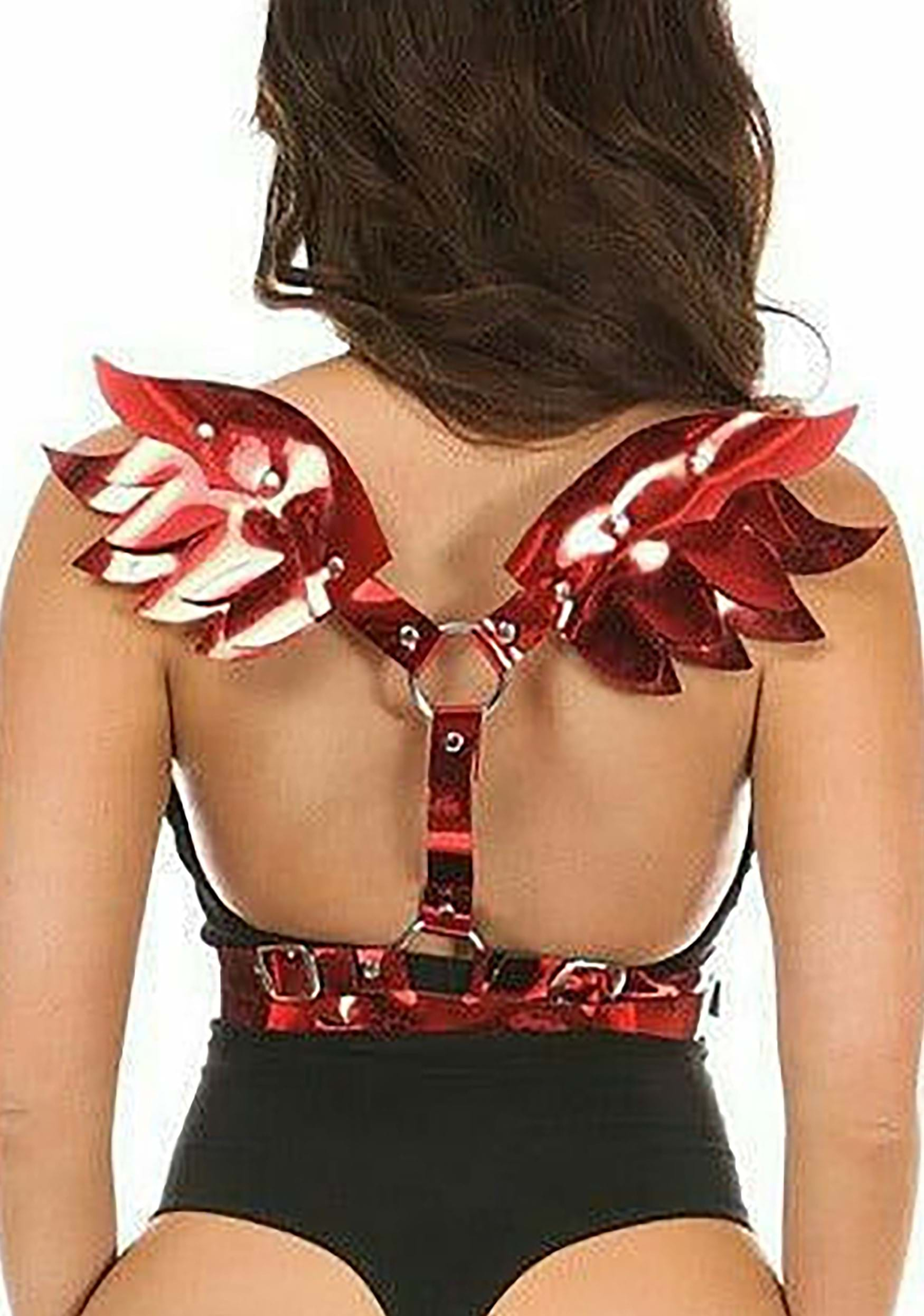 Metallic Red Devil Wings