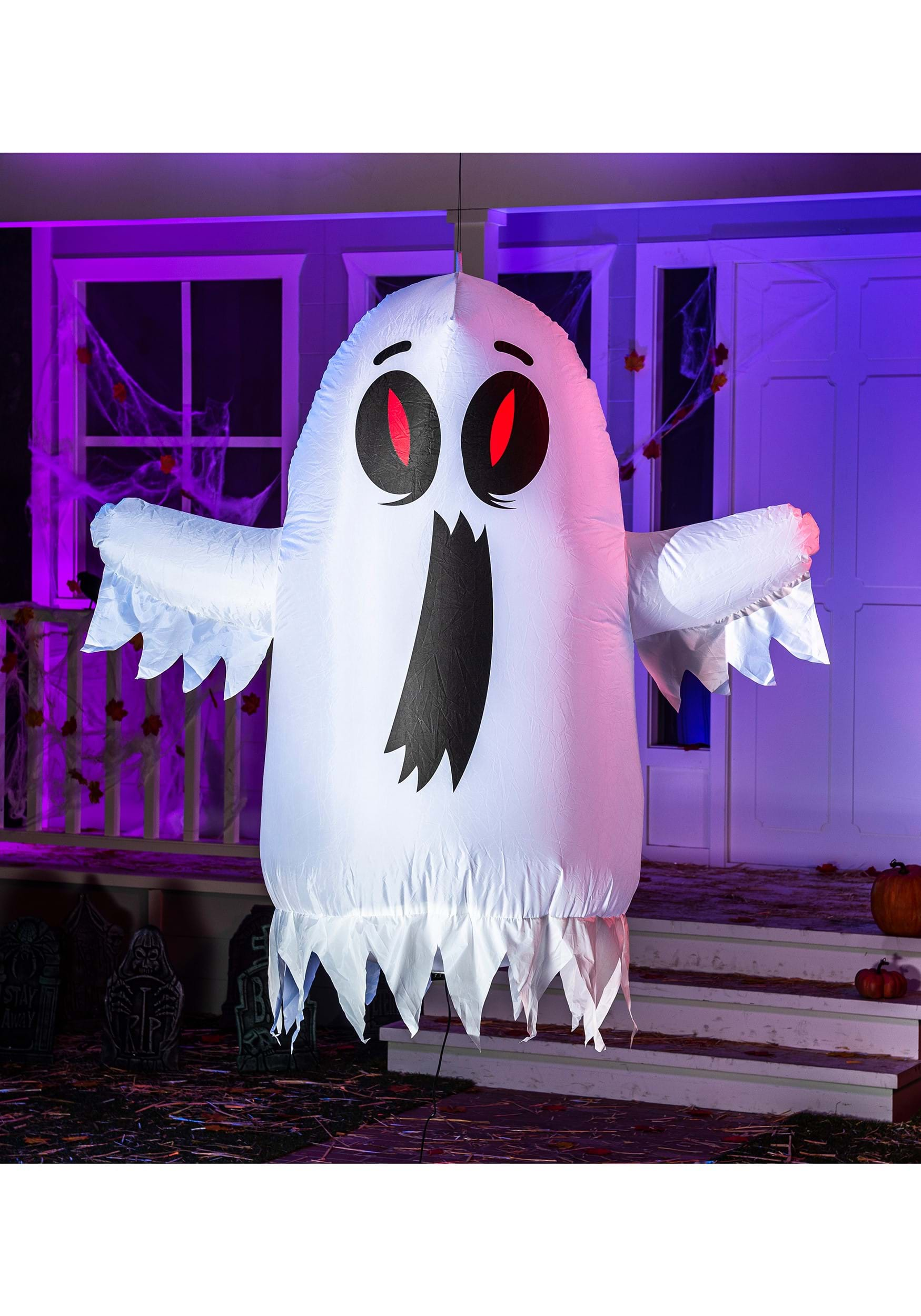 4FT Hanging Thrilling Floating Ghost Inflatable Prop | Ghost Decorations