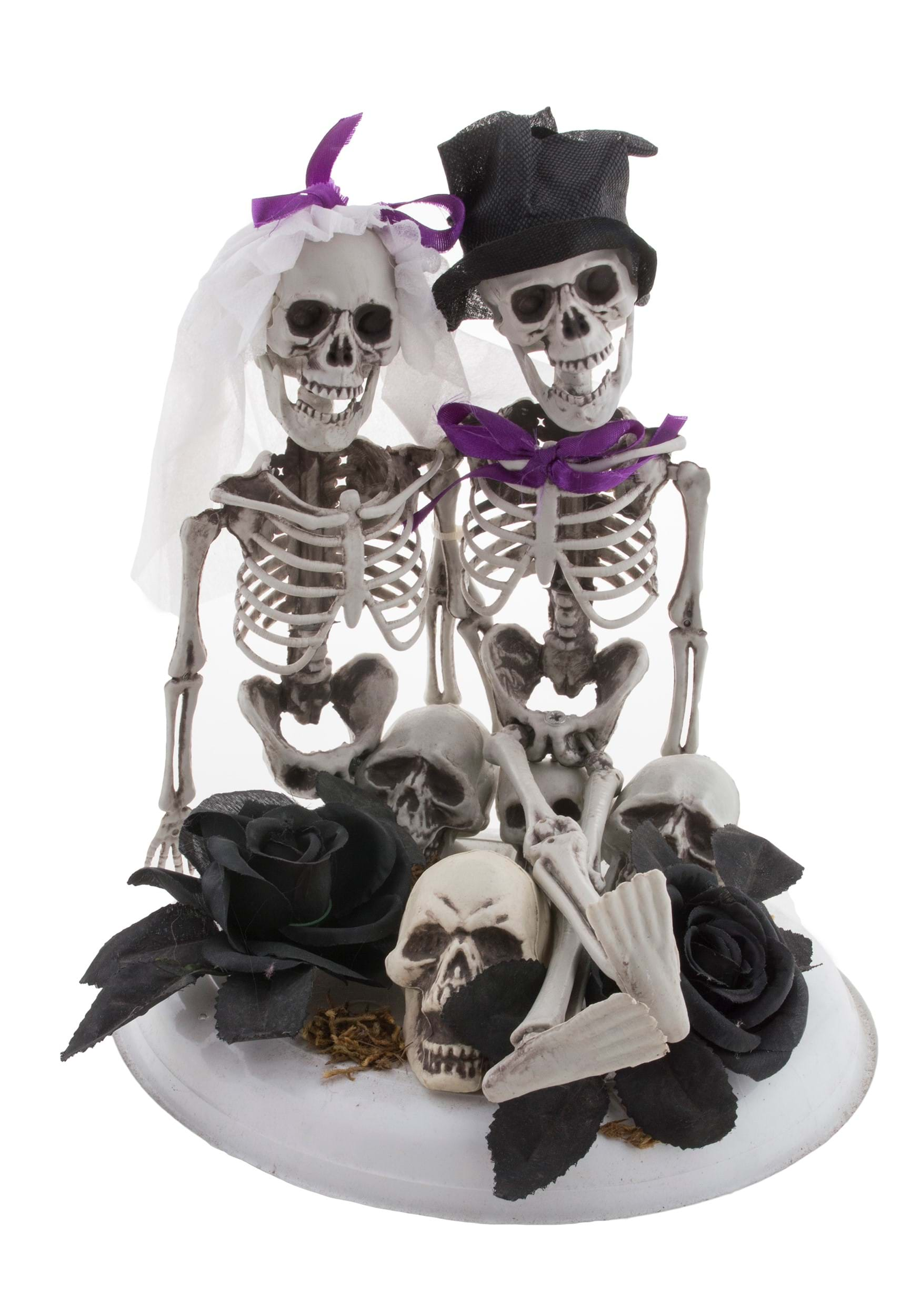 11-Inch Skeleton Bride & Groom Prop Decoration | Table Decorations