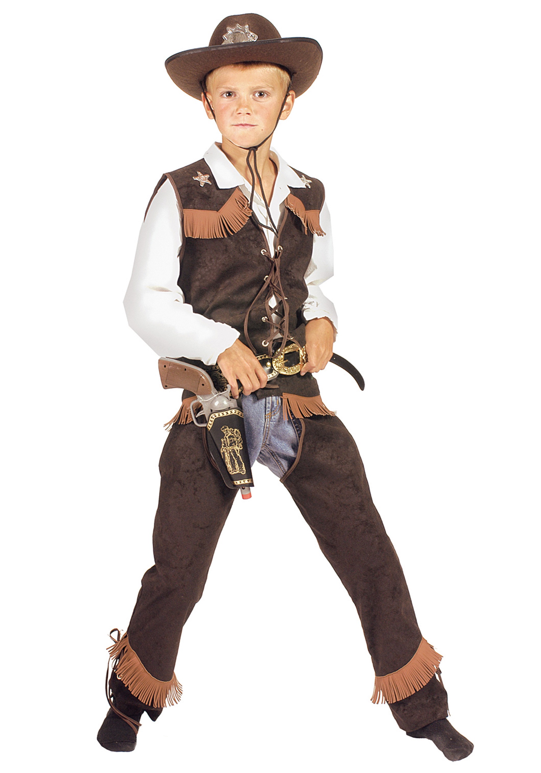 Kid's Rawhide Cowboy Costume | Kid's Cowboy Costumes