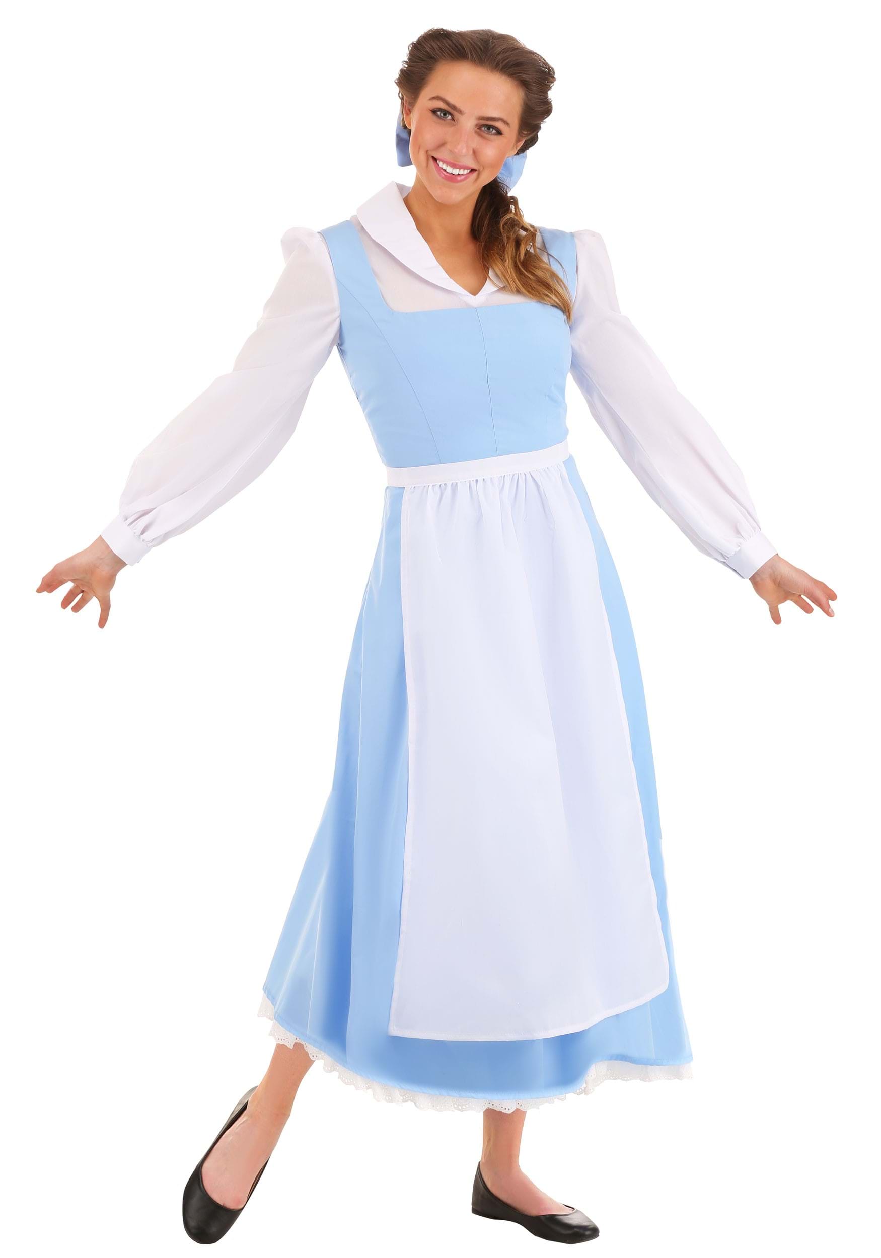 Womens Beauty and the Beast Belle Blue Dress Costume | Buy Female ...