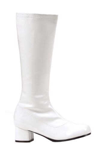 Girl&#39;s White Go Go Costume Boots