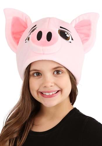 Plush Pig Costume Hat
