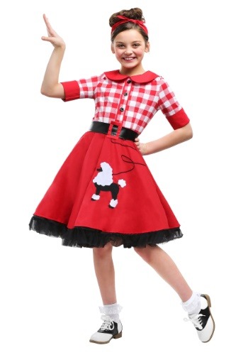 Girl&#39;s 50&#39;s Sock Hop Darling Costume