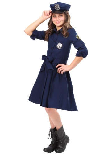 Girl&#39;s Helpful Police Officer Costume Dress