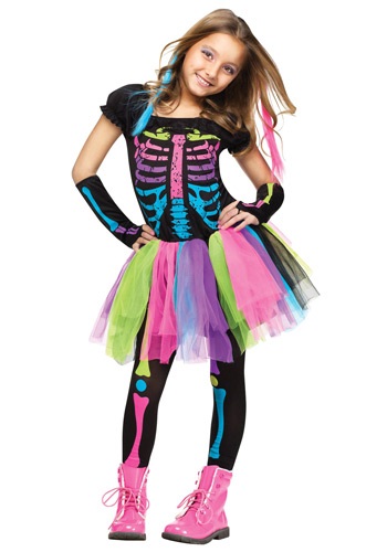 Girl&#39;s Funky Punky Bones Costume