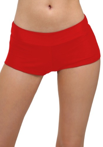 Deluxe Red Hot Pants for Women