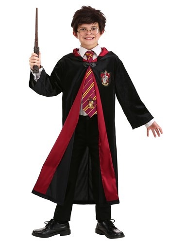 Kid&#39;s Harry Potter Deluxe Gryffindor Robe Costume