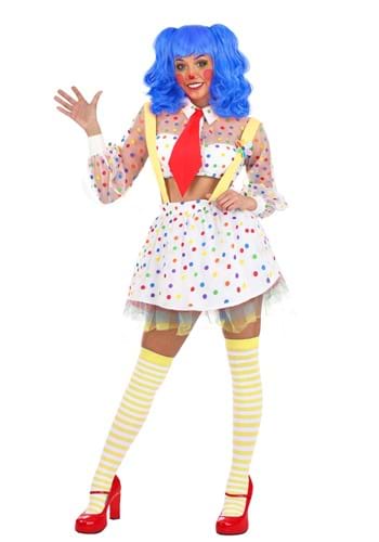 Women&#39;s Sheer Clown Costume