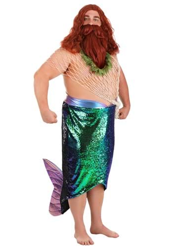 Plus Size Salty Merman Costume for Men