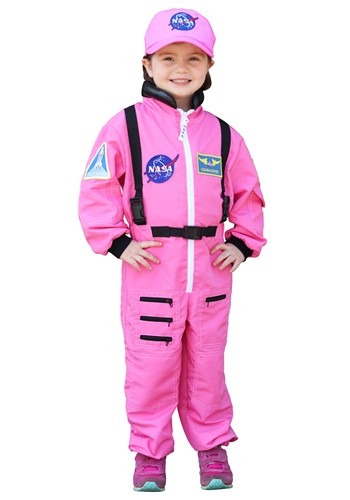 Girl&#39;s Pink Astronaut Costume