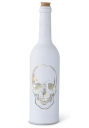 11 Inch Matte White LED Skull Bottle Prop
