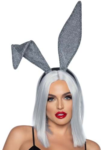 Women&#39;s Glittery Bunny Ear Headband Costume