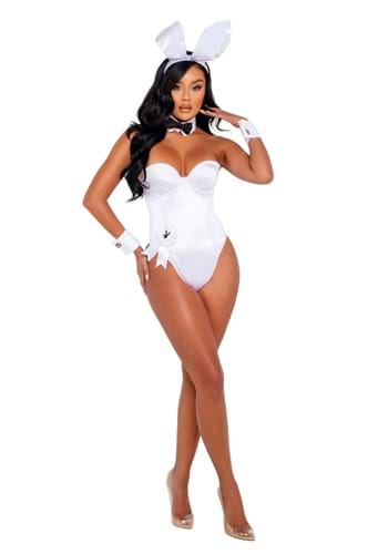Women&#39;s Playboy White Bunny Costume