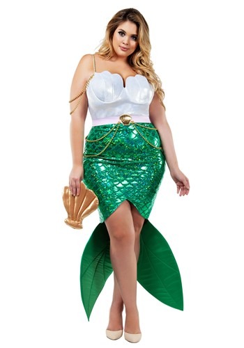 Plus Size Women&#39;s Alluring Sea Siren Mermaid Costume