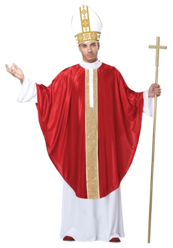 Red Men&#39;s Pope Costume