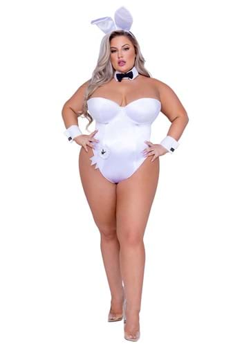 Plus Size Women&#39;s White Bunny Costume