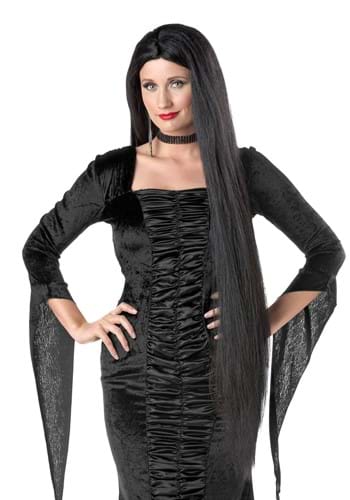 Women's 40" Long Black Witch Wig