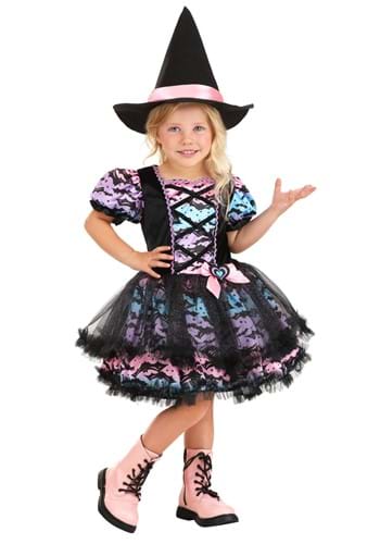 Girl&#39;s Pastel Tutu Toddler Witch Costume