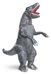 Adult Jurassic World Blue Velociraptor Inflatable Costume