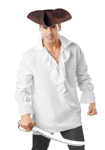 Men&#39;s White Pirate Shirt
