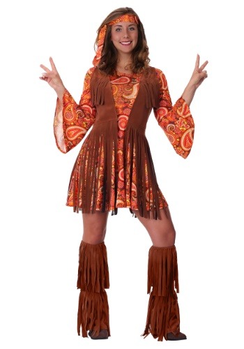 Women&#39;s Plus Size Fringe Hippie Costume