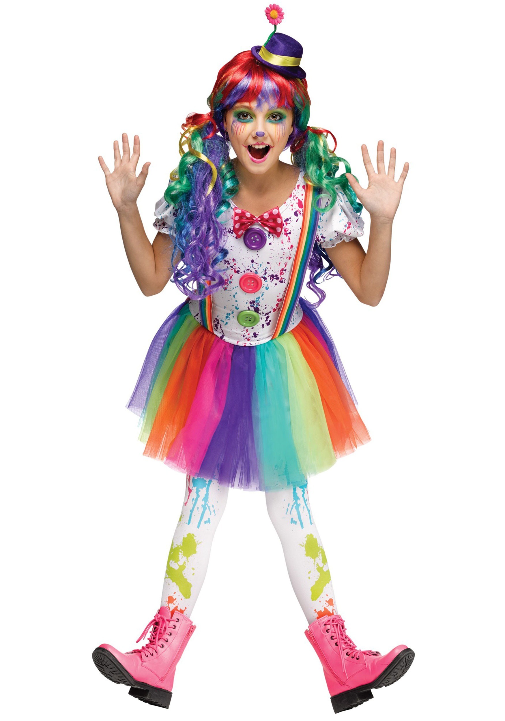 Crazy Color Clown Girl