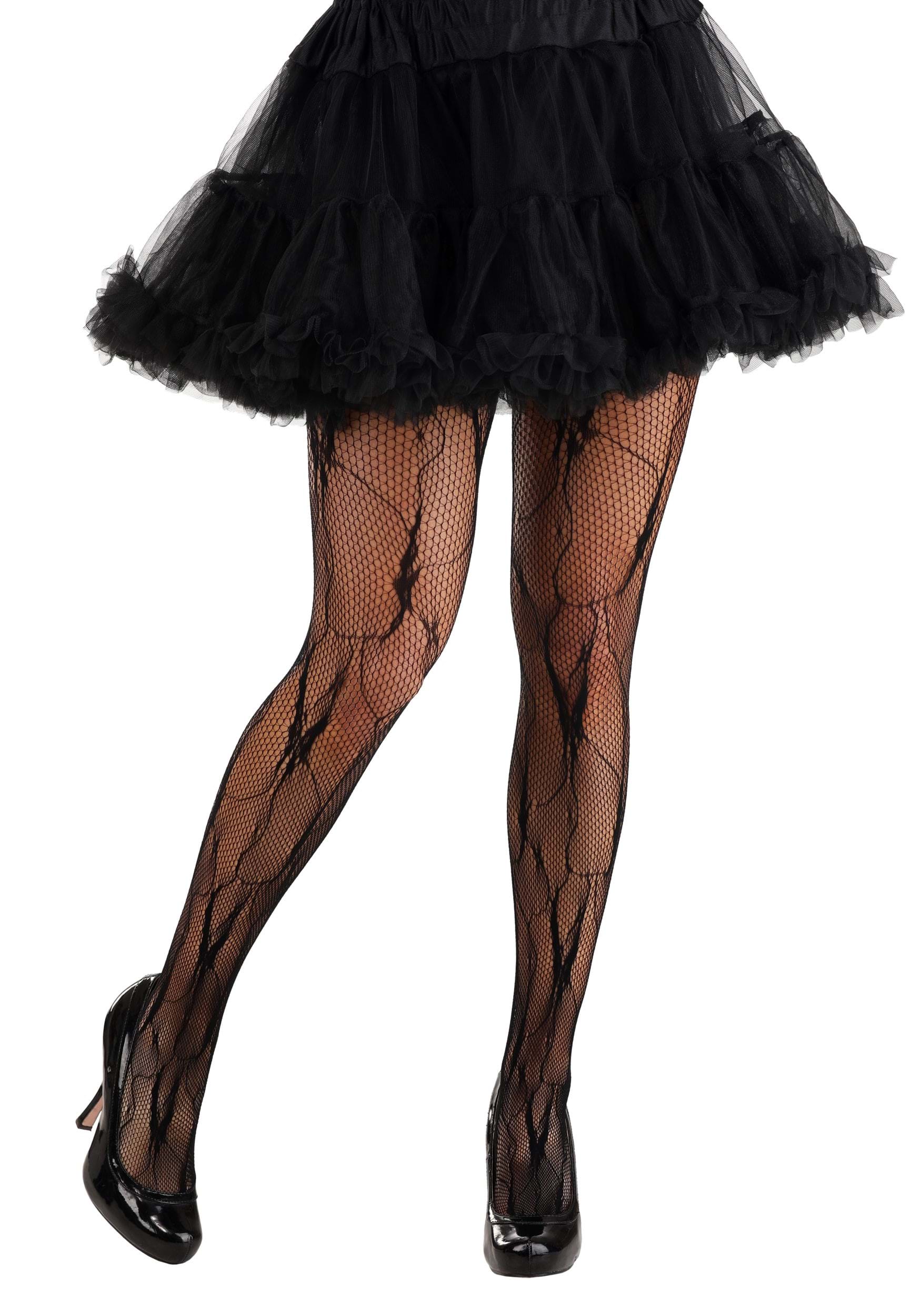 Black Vein Fishnet Women
