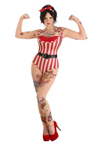 Women&#39;s Vintage Strong Woman Costume