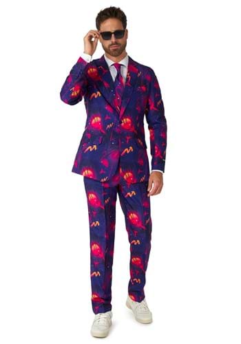 Men&#39;s Suitmeister Retro Neon Navy Suit