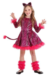 Girl's Prancing Pink Leopard Costume