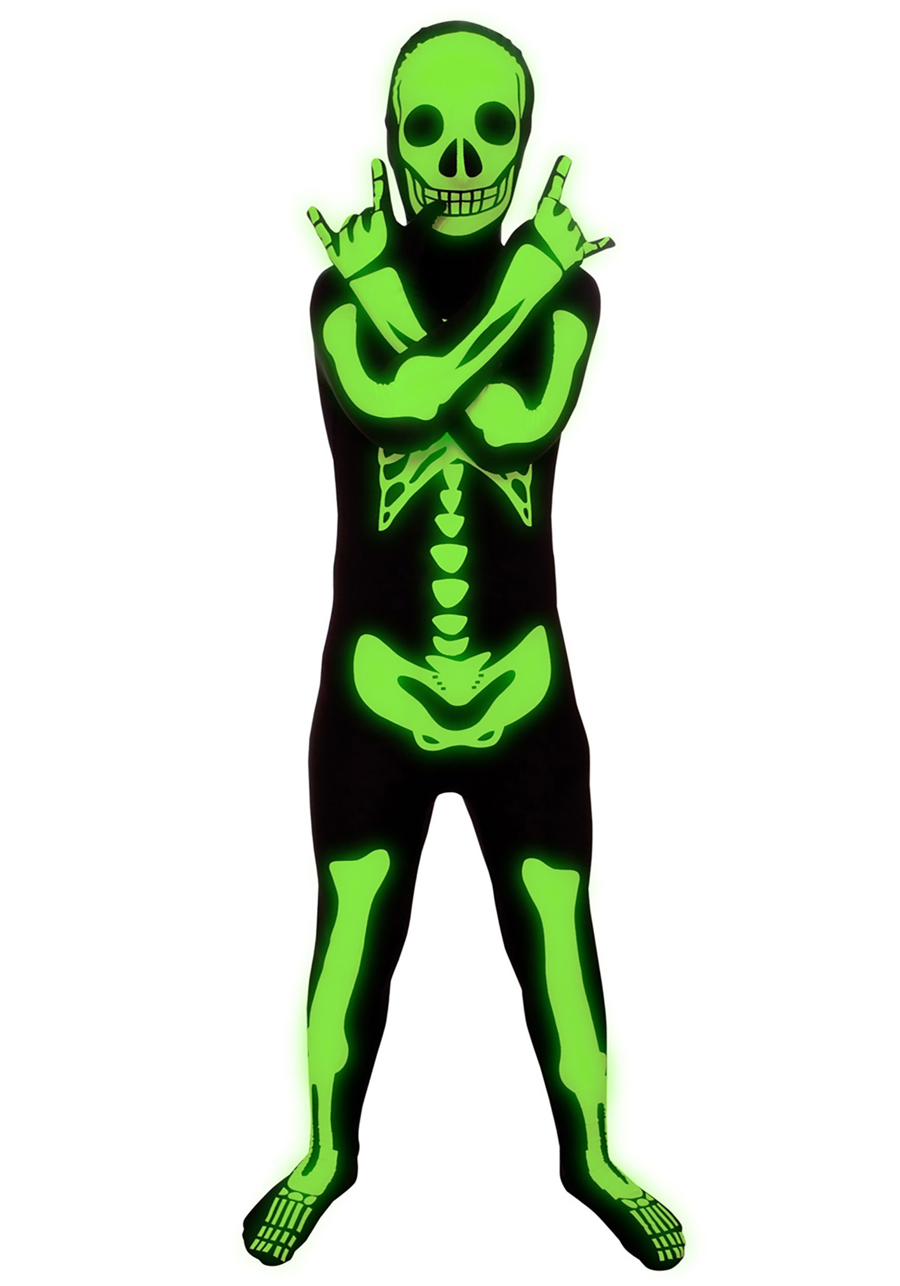 Child Glow in the Dark Skeleton Costume | Kid