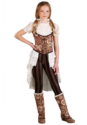 Victorian Steampunk Lady Costume for Girls