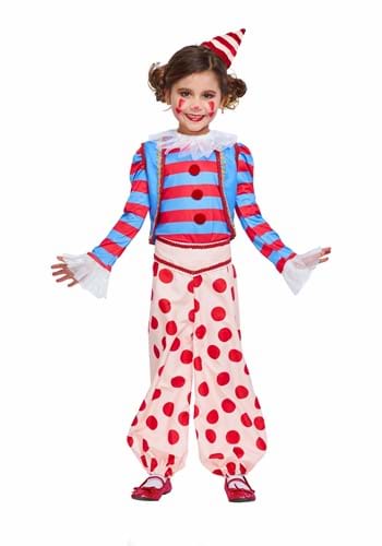 Girl&#39;s Vintage Clown Costume