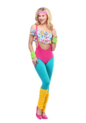 Women&#39;s Work It Out 80&#39;s Costume