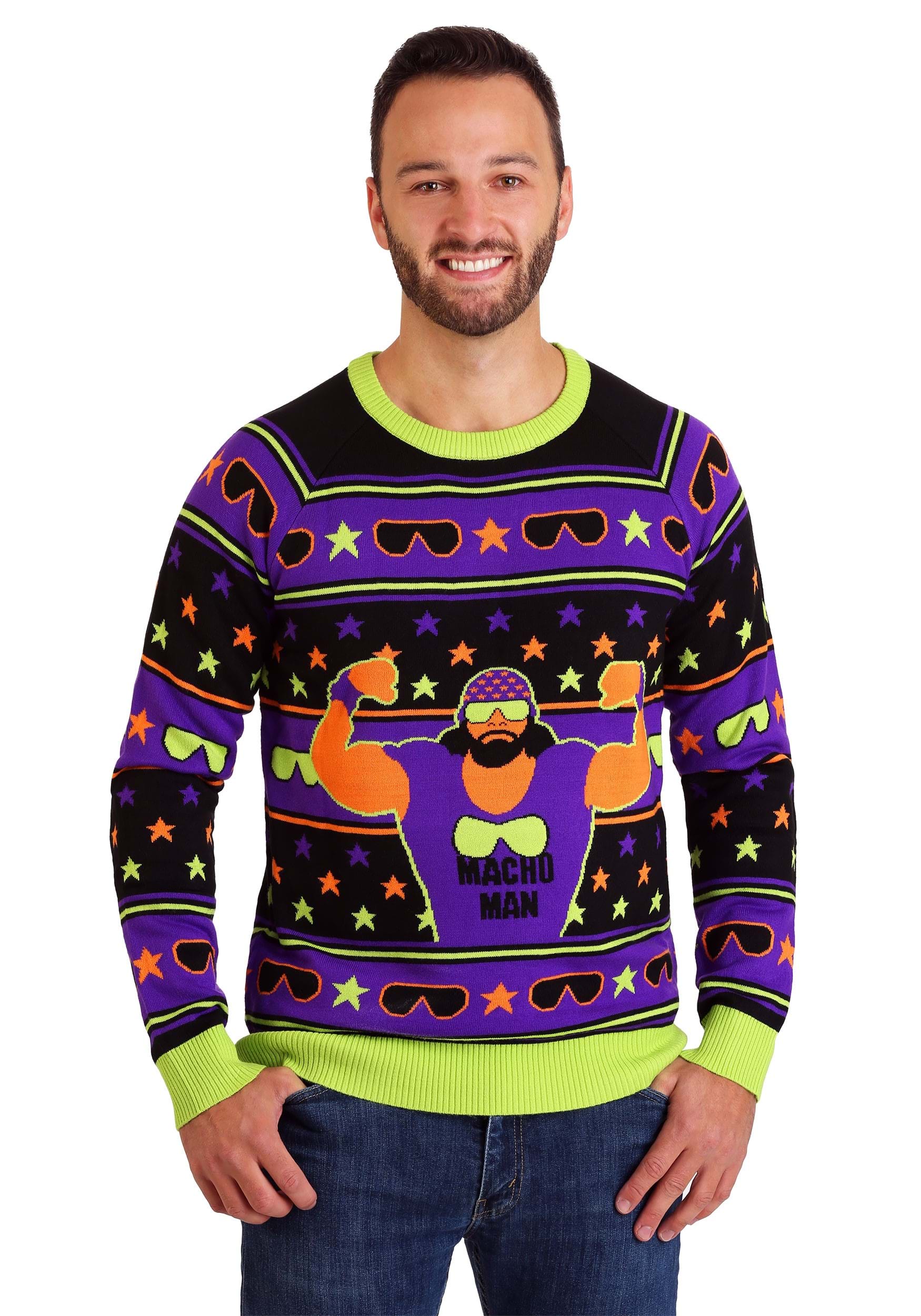 WWE Macho Man Ugly Christmas Sweater for Adults | Sweaters