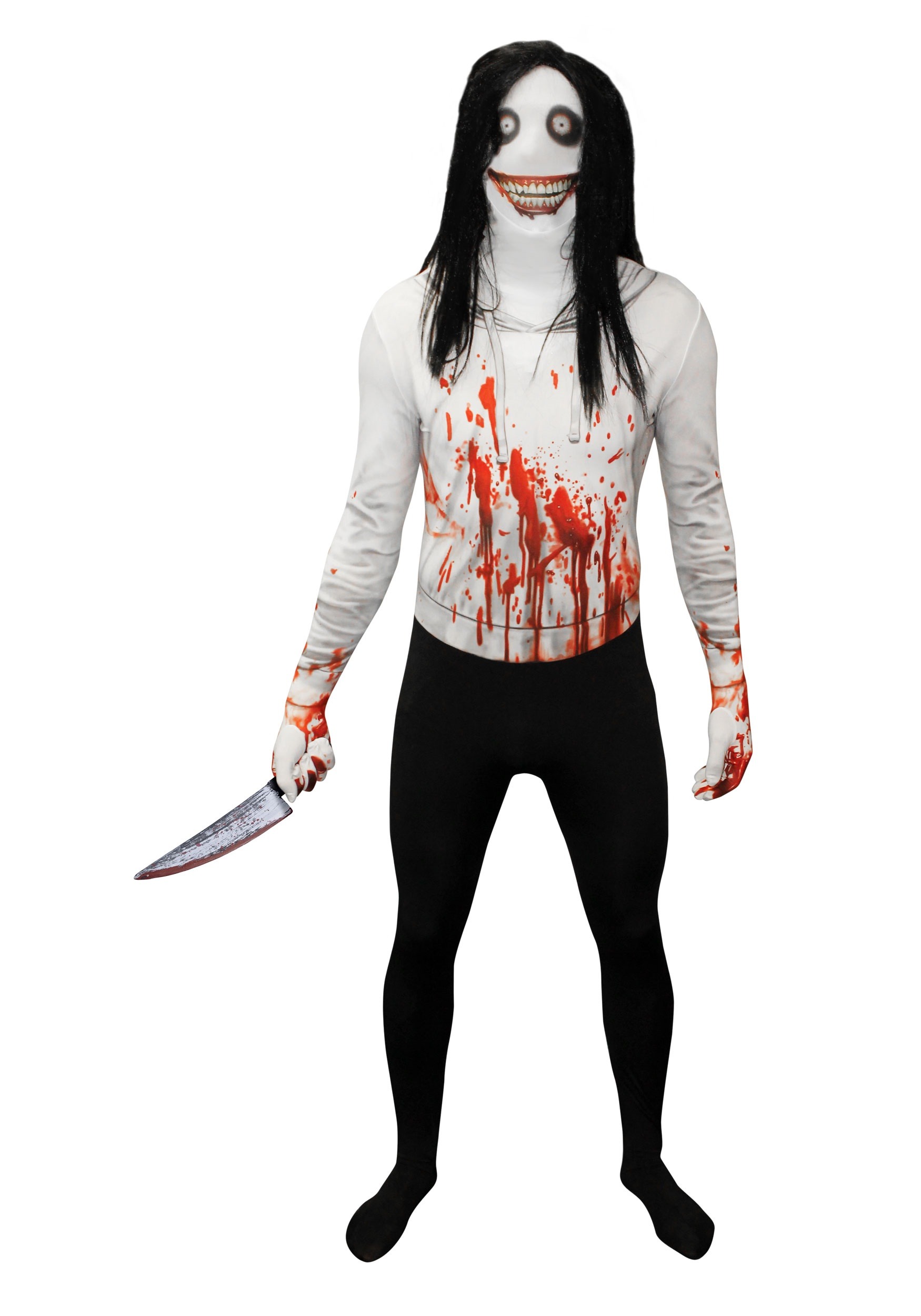 Creepy Killer Morphsuit Costume for Adults | Adult Halloween Costumes