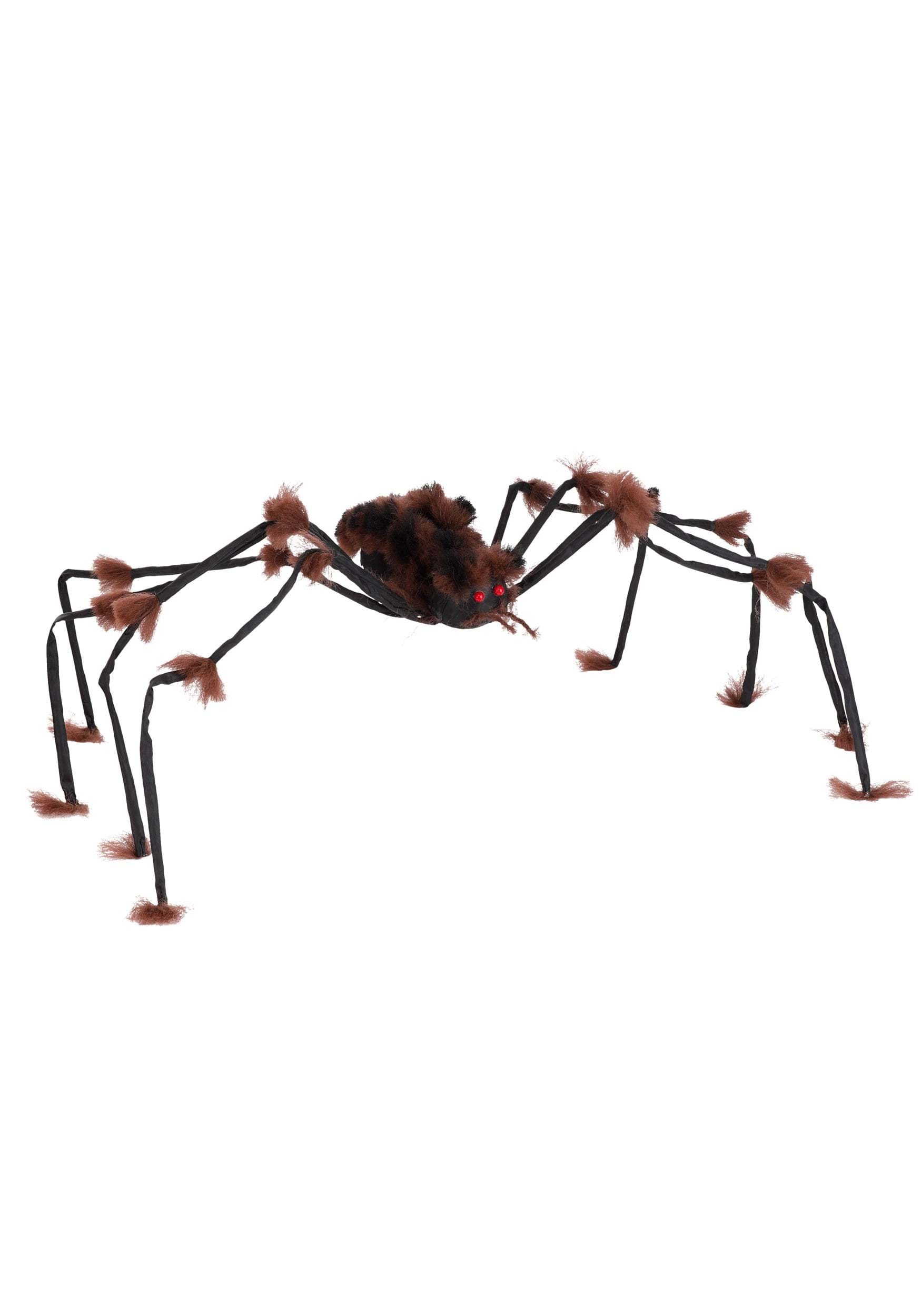 Large Hairy Brown Spider Halloween Prop | Spider Decorations