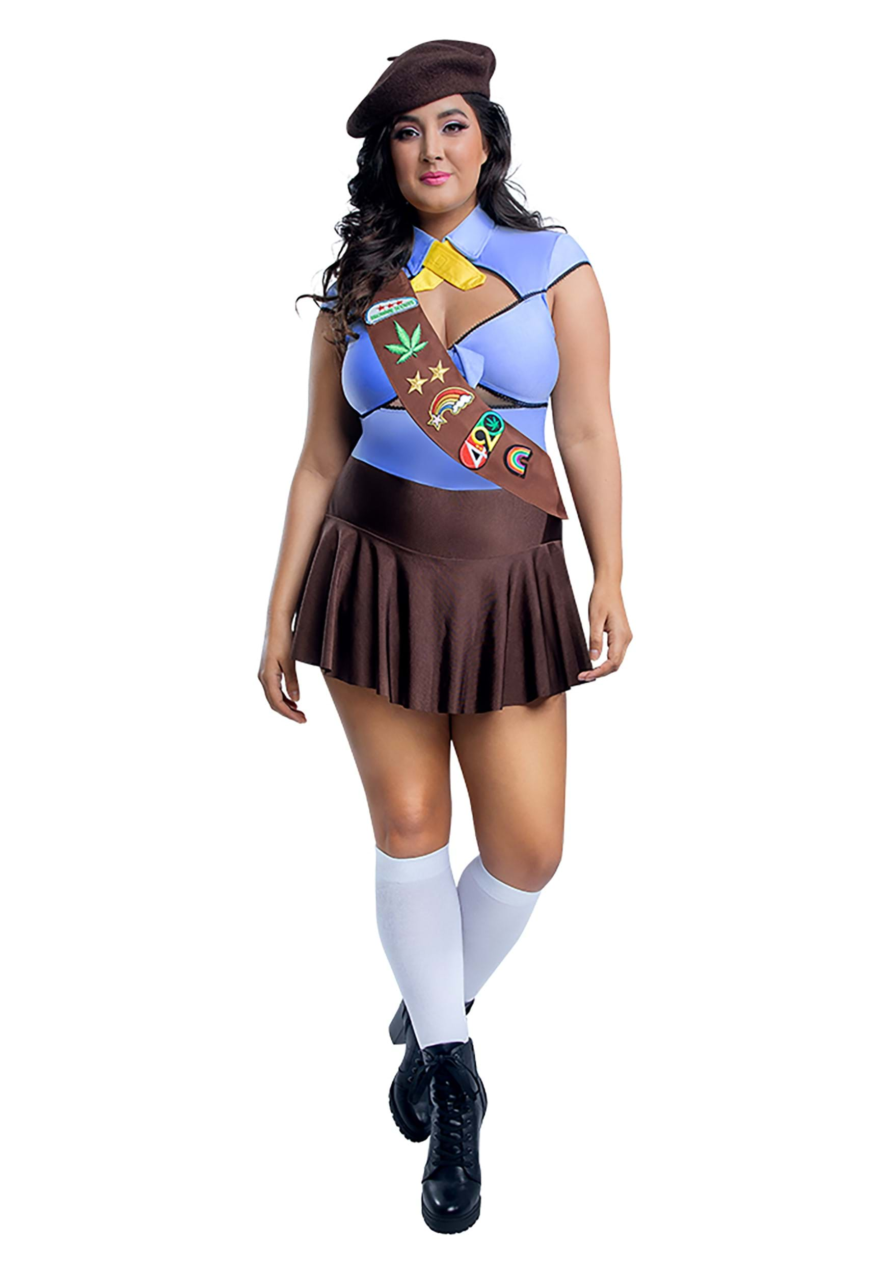 Plus Size Women's Special Brownie Scout Costume | Women's Costumes