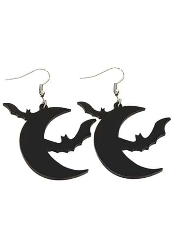 Bats and Moon Earrings