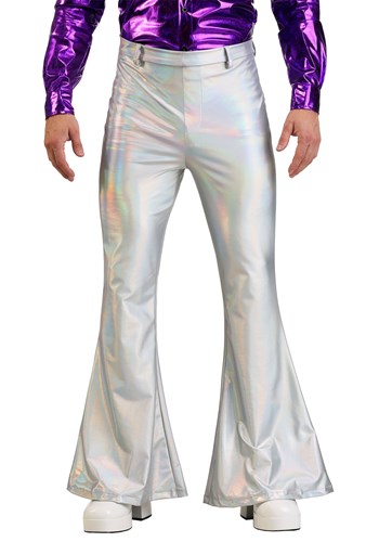 Plus Size Men&#39;s Holographic Disco Pants