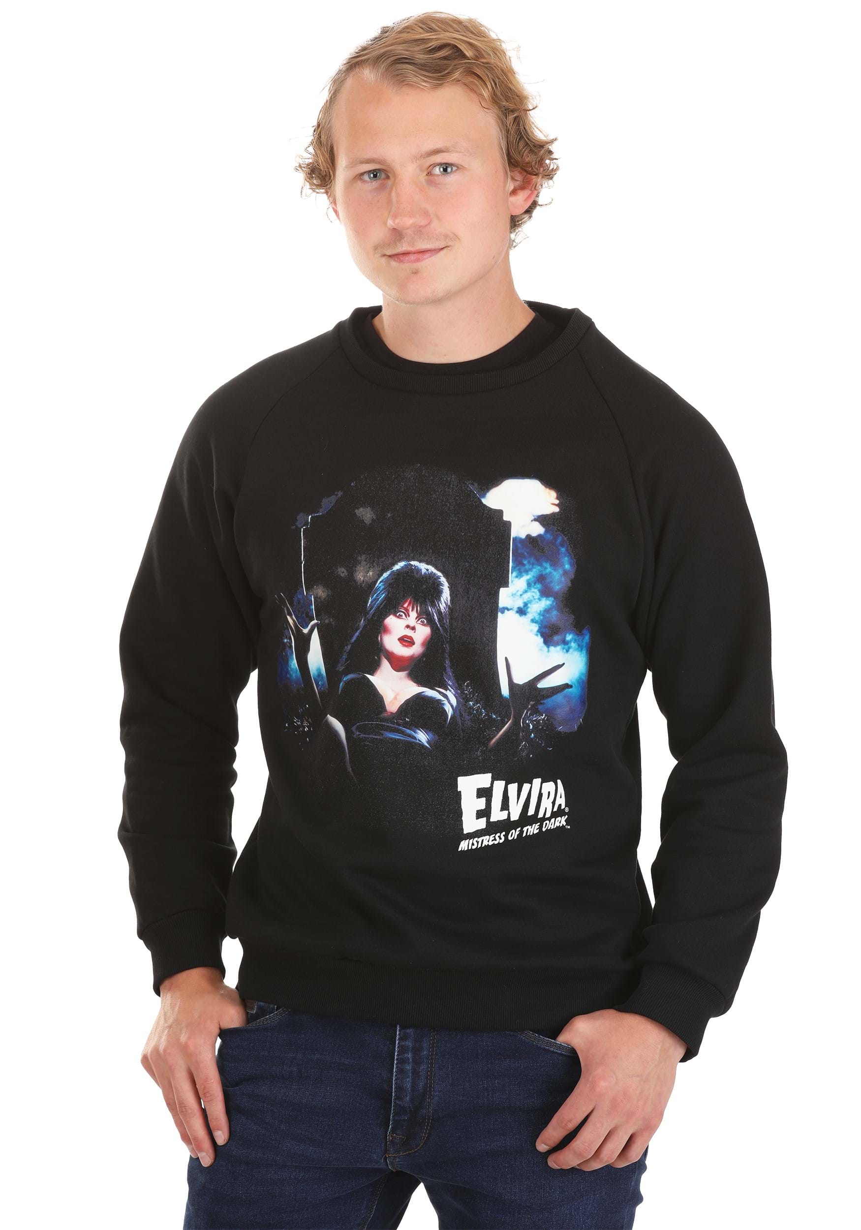 Cakeworthy Elvira Gravestone Adult Pullover | Halloween Sweaters